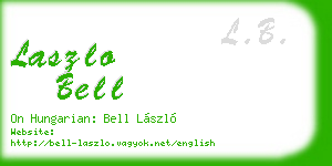 laszlo bell business card