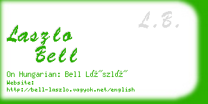 laszlo bell business card